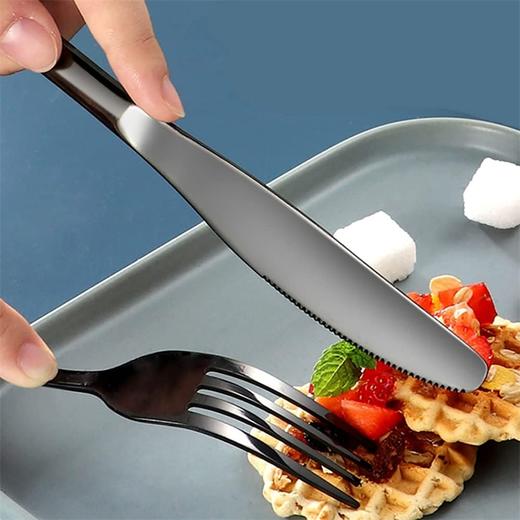 高品质 不锈钢西餐刀叉餐具4件套 送收纳袋 商品图1