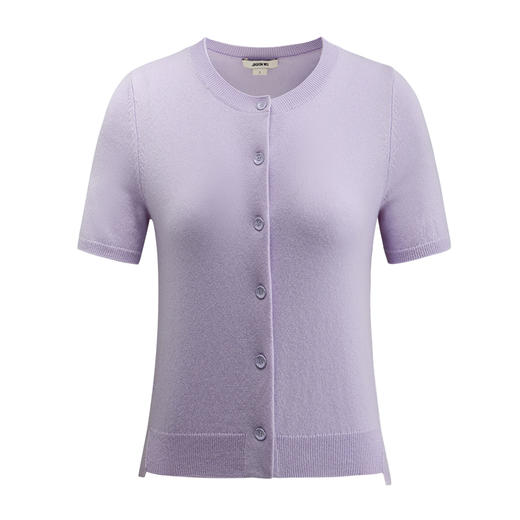 (秋冬新品)【JASON WU】(多色)25年新款羊毛羊绒解构短袖针织上衣开衫女 商品图3