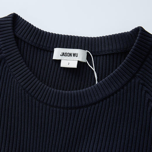 【JASON WU】新款简约百搭扭结针梭拼裙子长裙连衣裙 商品图3