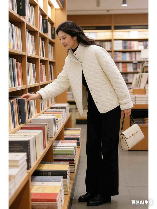 福利款，185元，485162袖襻轻便米白色棉袄，最后一件小码M号，体重110斤之内全部能穿 商品图6