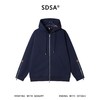 SDSA男士秋冬新款痞帅男装韩版纯色拉链宽松连帽卫衣外套百搭舒适 商品缩略图0