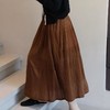 【Di*or同款】SUSX真丝丝绒焦糖褶皱半裙C1225073（下单3-7天发货） 商品缩略图2