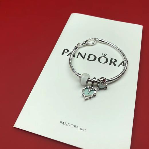 D121667爱心环形装饰设计银色女款手链手镯 商品图1