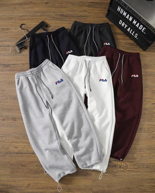 D121656百搭慕棉加厚裤脚可收奥粒绒直筒裤 商品图0