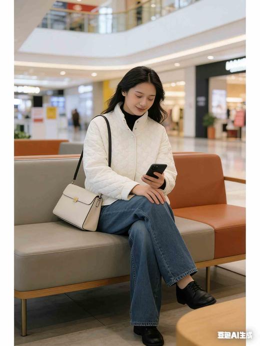 福利款，185元，485162袖襻轻便米白色棉袄，最后一件小码M号，体重110斤之内全部能穿 商品图3