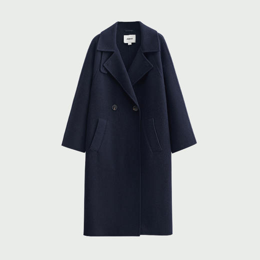 【JASON WU】秋冬新款羊毛立领廓形毛呢上衣长大衣女 商品图0