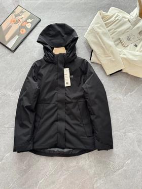 D121635冬季小树女士防风防泼水轻量连帽立领款羽绒服
