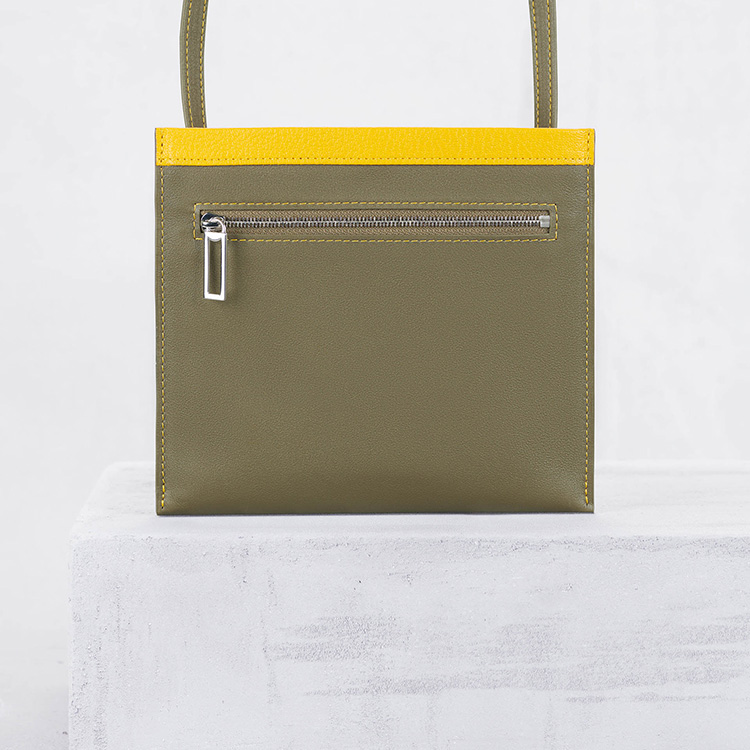 【Camille Fournet】柿色牛皮双层袋