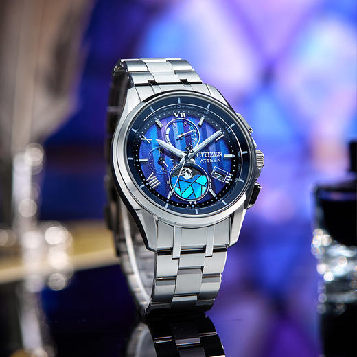 西铁城/CITIZEN   光动能电波舒博™钛高端月相男表BY1000-51L 商品图7