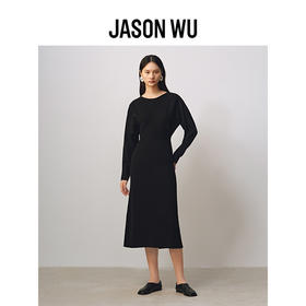 【JASON WU】(多色)秋冬新款连袖羊毛针织简约百搭裙子长裙连衣裙小黑裙