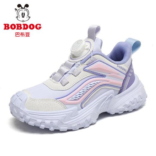 巴布豆童鞋女童运动鞋2025冬季新款皮面防水中大童女孩休闲跑步鞋 商品图4