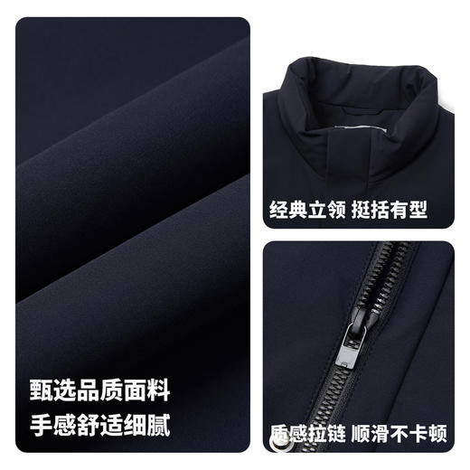 【门店同款&鹅绒】圣得西2025年冬季男士立领夹克休闲百搭羽绒服 商品图4