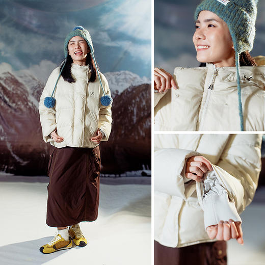 【年终福利】ACMEITEM爱棵米女士连帽羽绒服GAG2110824G 商品图2