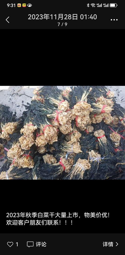 农家白菜干500克 商品图1