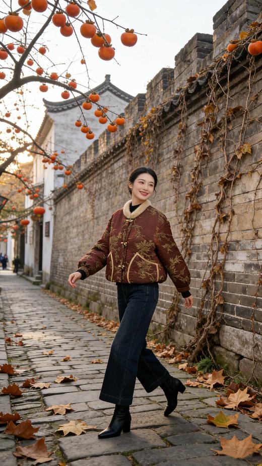 545205水貂领鹅绒服 商品图8