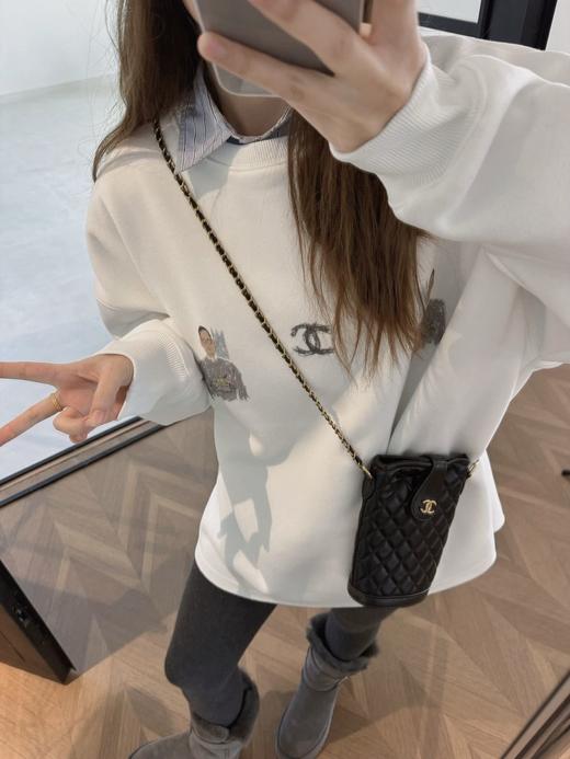 限定款涂鸦素描加绒卫衣 商品图4