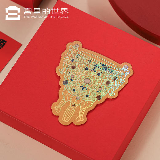 【故宫足金999黄金手机贴礼盒】2026马年春节金箔凤冠三龙两凤金瓯永固杯 商品图4