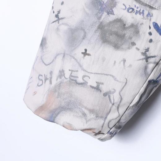 SDSA男士秋冬新款痞帅男装高街涂鸦立领羽绒服外套百搭宽松简约 商品图3