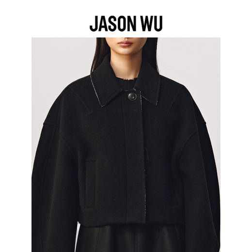 【JASON WU】秋冬新款香蕉袖羊毛毛呢上衣短外套大衣女 商品图3