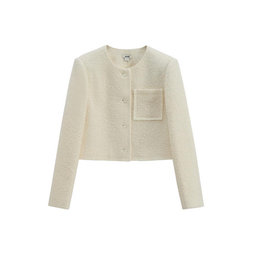 【JASON WU】秋冬新款羊驼毛粗花呢小香风上衣外套女 商品图3