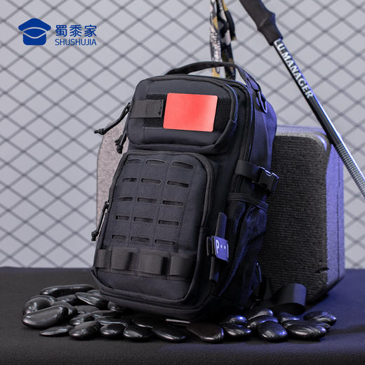 【魔术贴战术斜挎包】大容量通勤收纳包防泼水勤务单肩背包胸包 商品图9