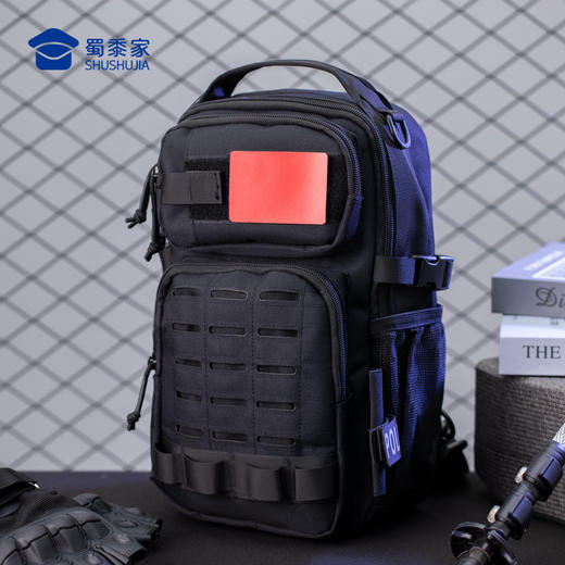 【魔术贴战术斜挎包】大容量通勤收纳包防泼水勤务单肩背包胸包 商品图8