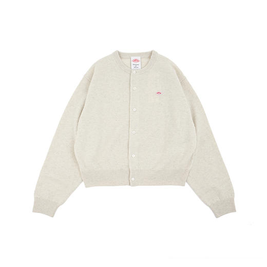 DANTON LMW_CREW NECK CARDIGAN 女装纯羊毛开衫毛衣 商品图1