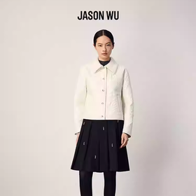 (绵羊毛)【JASON WU】2025秋冬新款百搭设计感钉钻百褶裙半身裙裙子