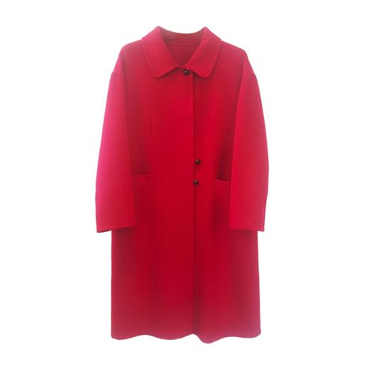 VIVIAN LIU薇薇安刘A2559318秋女装新款小翻领撞色扣大衣 商品图4