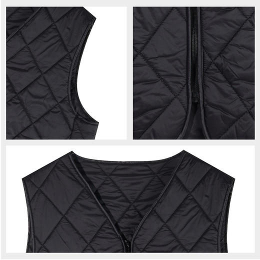 【第二件 0 元｜ 满2件 5 折】【单件马甲】【秀黛】男防风拉链V领马甲S3660601T【门店同款】 商品图4