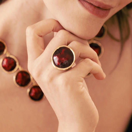 【吴昕&戚薇&刘孜同款】Art Nouveau新艺术时期 | 红色波纹三件套装 商品图3