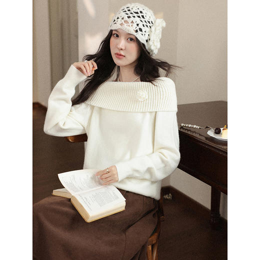 鹿向南【1220/20:00新品前1小时7折限量100件】杏色毛衣 商品图4