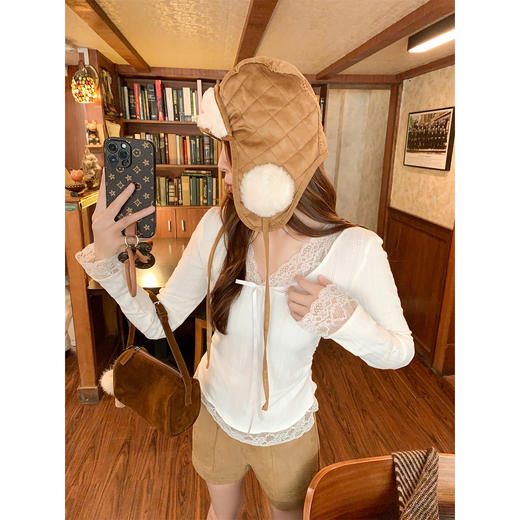 <曾小咸推荐>现货秒杀 ！微信超特价！ 韩系咖色高腰短裤 日常159.99 立减70 秒杀89.99！！ 商品图3