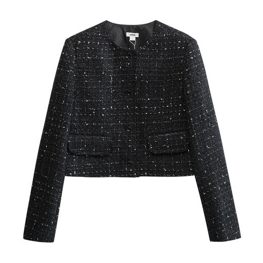 【JASON WU】秋冬新款羊毛粗花呢小香风简约百搭通勤上衣外套女 商品图5