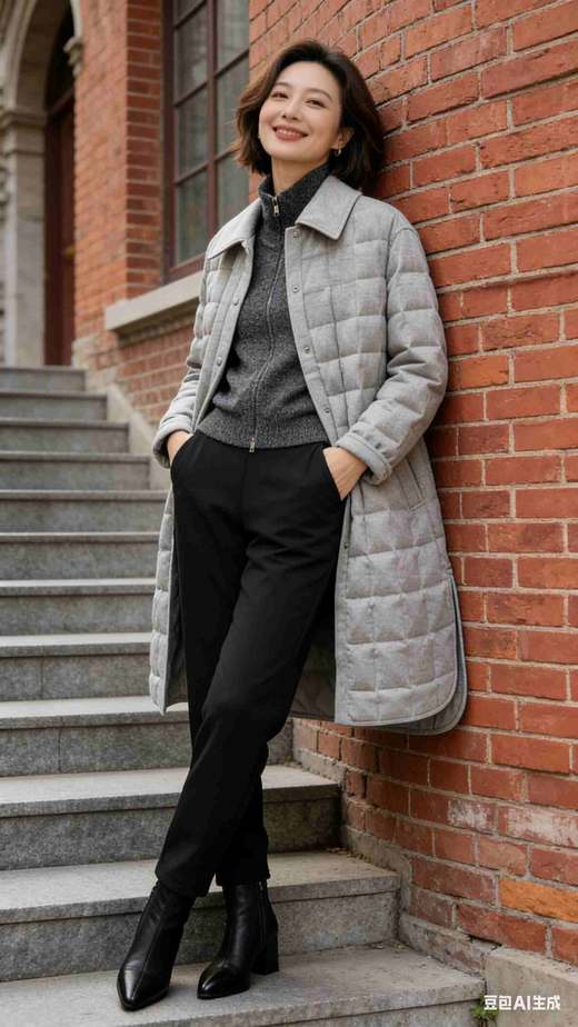 直筒鹅绒裤,防水防油防污三防面料弹力直筒鹅绒裤582596 商品图4