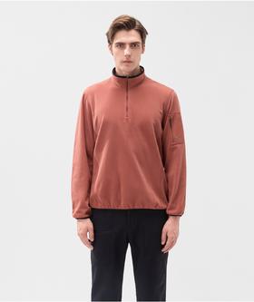 海丽汉森男款POLARTEC抓绒半高拉链长袖宽松套头衫