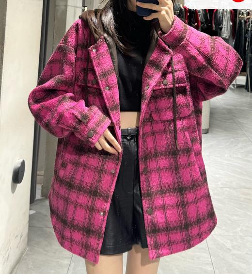 NC格子中版H型外套50915冬季250034268887 商品图0