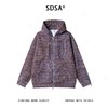 SDSA秋冬新款痞帅男装美式高街拉链设计开衫连帽针织卫衣百搭休闲 商品缩略图0