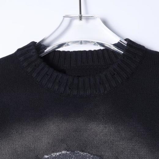 SDSA男士秋冬新款痞帅男装美式高街人物印花圆领毛衣百搭宽松上衣 商品图1