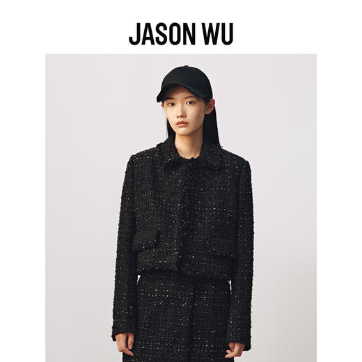 【JASON WU】秋冬新款羊毛粗花呢小香风简约百搭通勤上衣外套女 商品图0