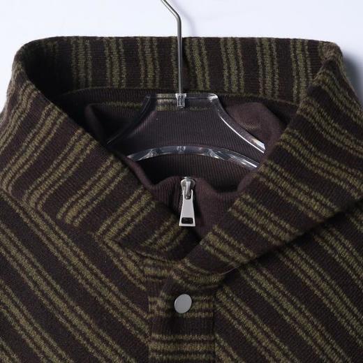 SDSA男士秋冬新款痞帅男装高街撞色斜纹按扣立领连帽卫衣百搭时尚 商品图1