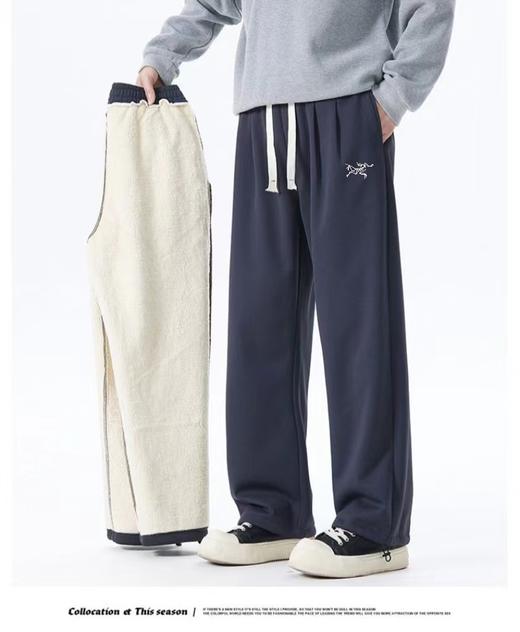 D121676加绒裤2025秋冬新品新款休闲裤卫裤 商品图4