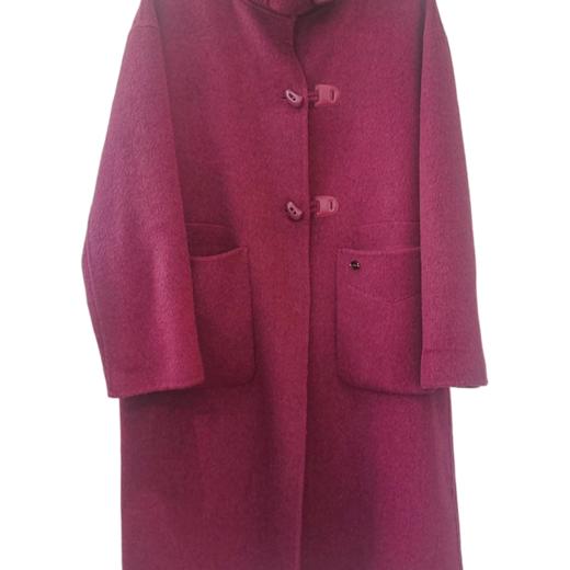 VIVIAN LIU薇薇安刘A2559319秋女装新款立领皮扣中长款大衣 商品图4