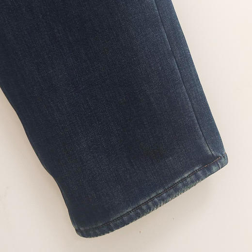 VIVIAN LIU薇薇安刘C2555005秋女装新款厚直筒羽毛牛仔长裤 商品图3