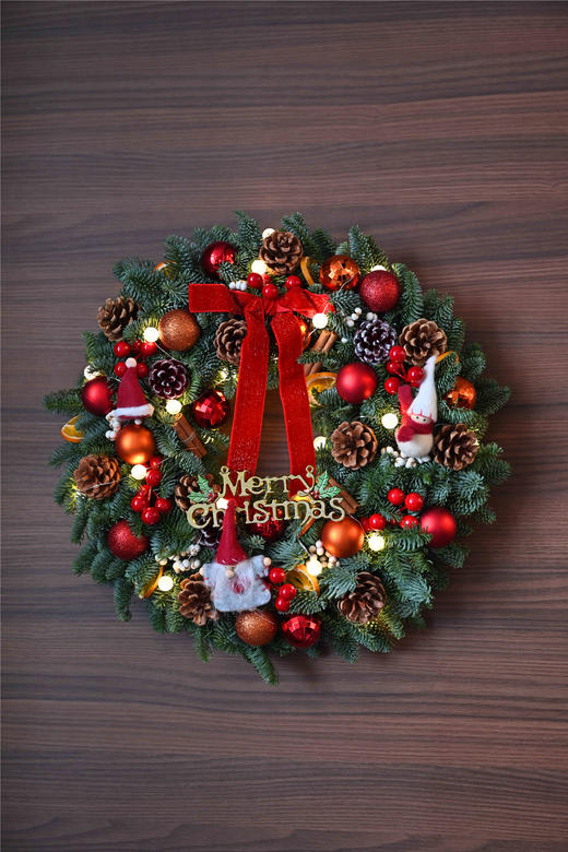 VBEINGS 北欧丹麦诺贝松 圣诞树/花环 圣诞装饰diy迷你诺贝松圣诞树桌面摆件（纯手工制作） 商品图2