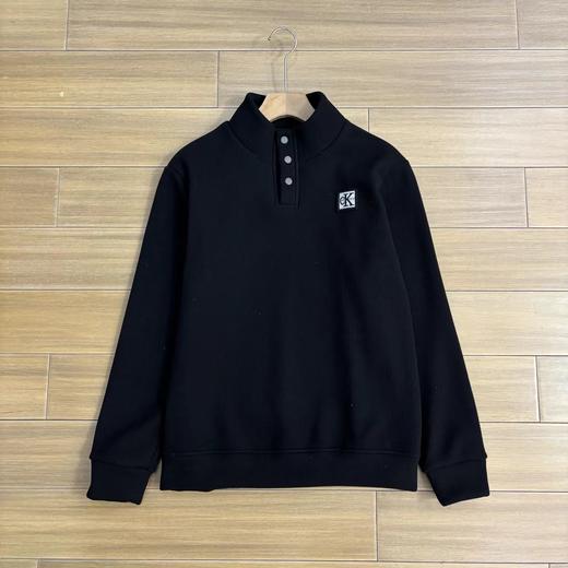 D121643加绒加厚一体绒男士半高圆领卫衣 商品图3