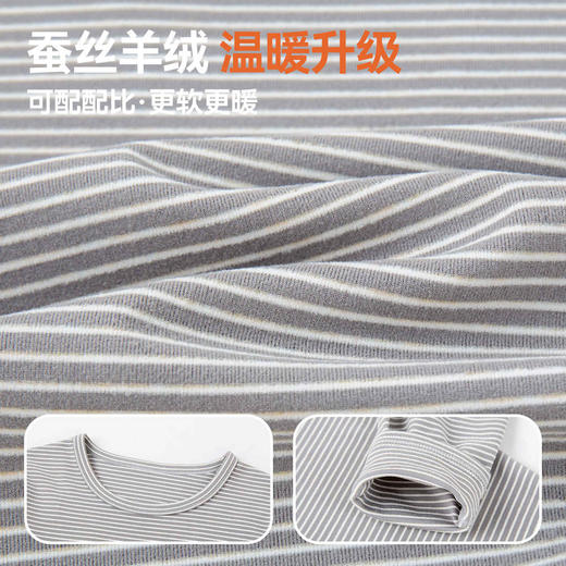 【特价清仓】Bluem儿童内衣套装冬季男童秋衣秋裤冬装女童打底衫裤子保暖羊绒家居服 商品图4