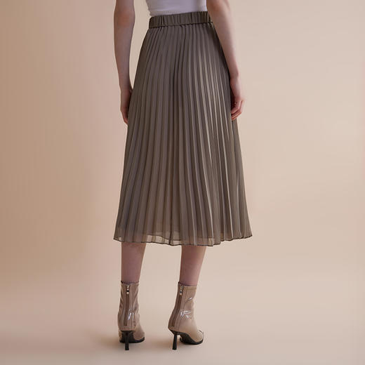 【JASON WU】秋冬新款简约百搭休闲设计感百褶长款显瘦裙子半身裙 商品图1