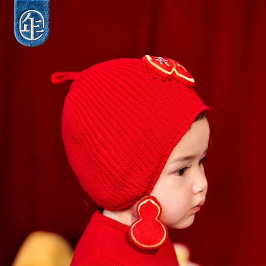 【好有福婴童针织帽】年衣童装婴童帽子2025年新款冬季保暖毛线帽 商品图4