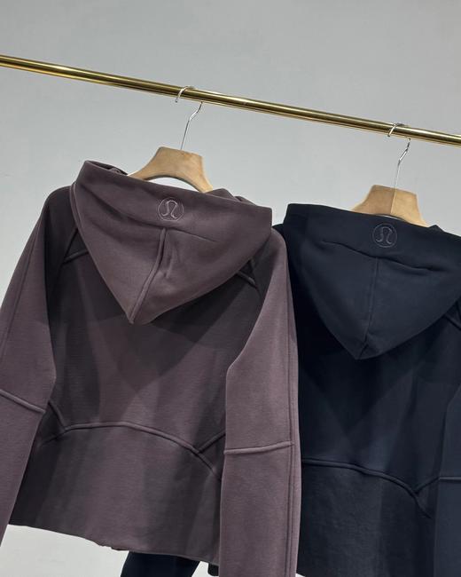 D121604加绒加厚连帽蓄热保暖拉链开衫运动上衣宽松连帽外套 商品图12